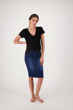 Load image into Gallery viewer, Dark Indigo Denim Skirt
