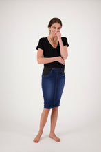 Load image into Gallery viewer, Dark Indigo Denim Skirt
