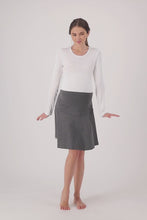 Load and play video in Gallery viewer, Light Grey Fit &amp; Flare Skirt
