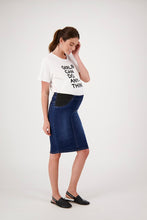 Load image into Gallery viewer, Dark Indigo Denim Skirt
