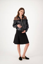 Load image into Gallery viewer, Black Fit &amp; Flare Skirt
