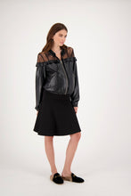 Load image into Gallery viewer, Black Fit &amp; Flare Skirt
